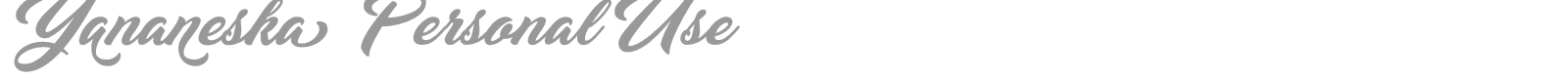 Yananeska font preview